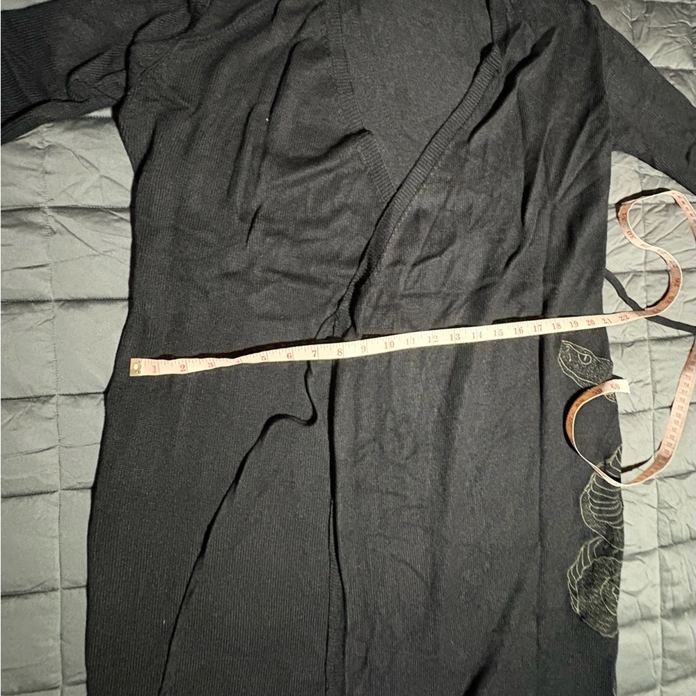 Serpent Snake Embroidered Knit Midi Dress - Picture 8 of 10